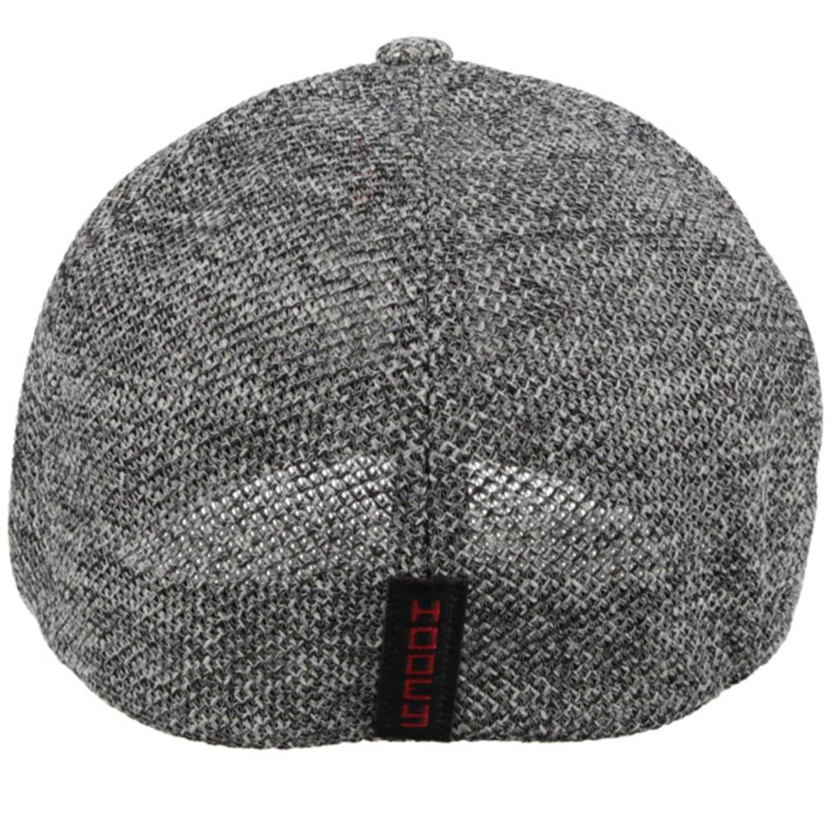 Hooey Mid Profile Variegated Grey Knit Cap-Red/Black Patch