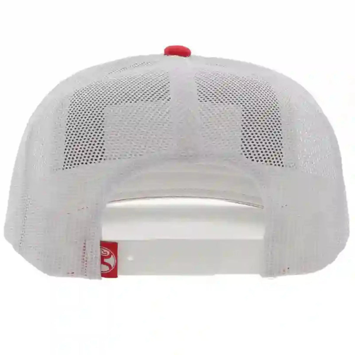 Hooey High Profile Red/White Cap-Hooey Western Original Patch