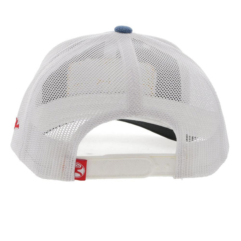 Hooey YOUTH Denim/White Cap-Red Cactus Ropes Patch