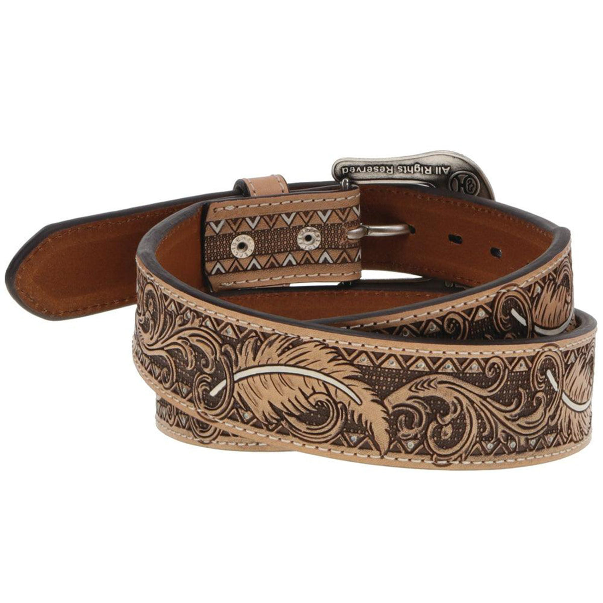 Original Hooey Belt-Natural/Brown/Ivory