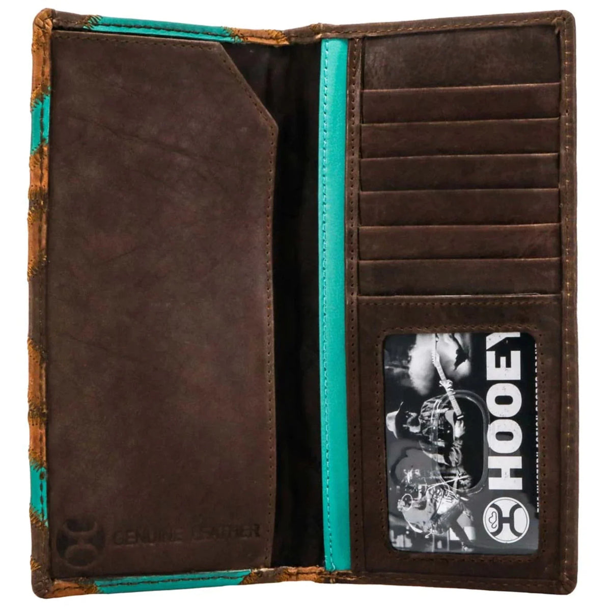 Hooey Brown And Turquoise Wallet
