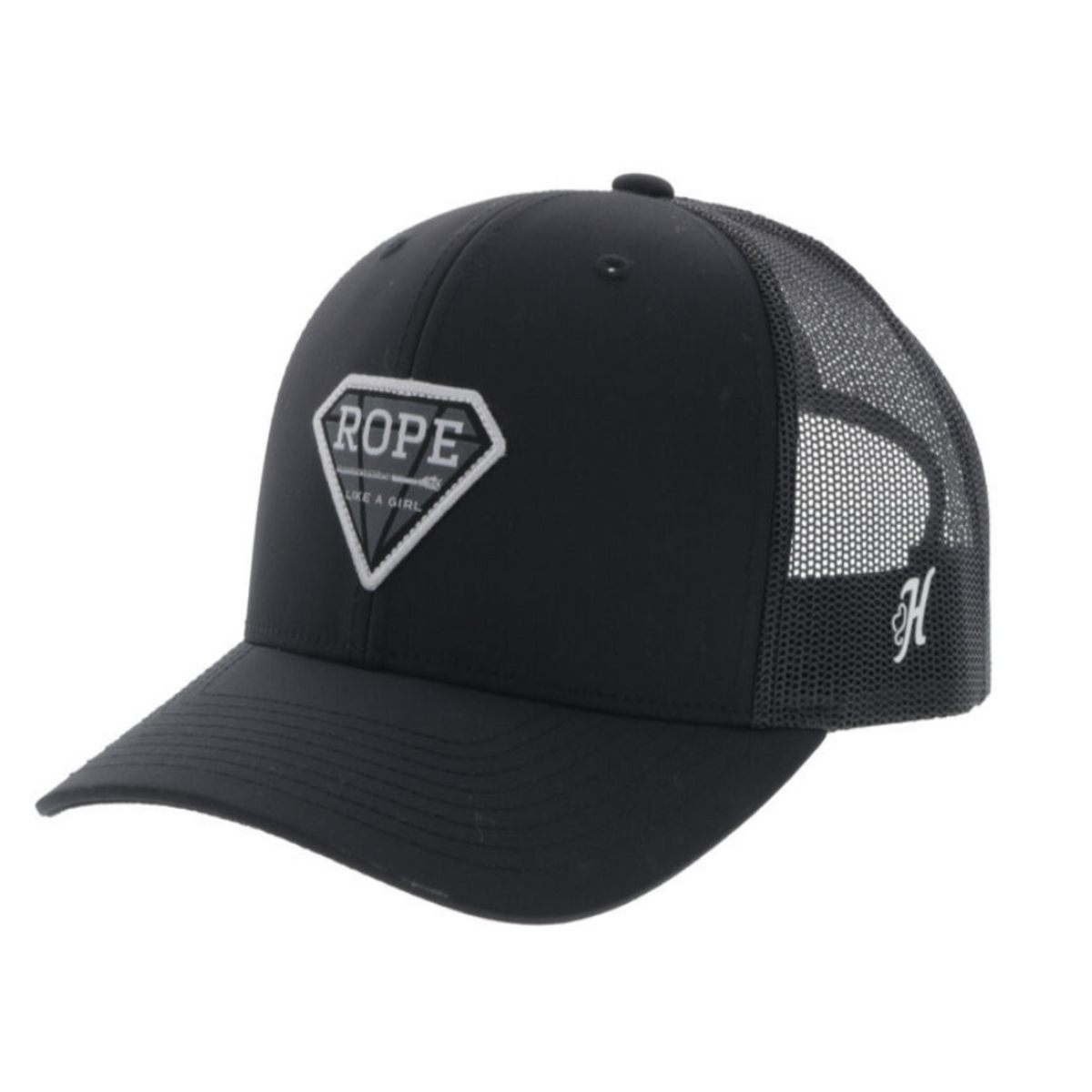 Hooey Black & White Rope Like A Girl Cap