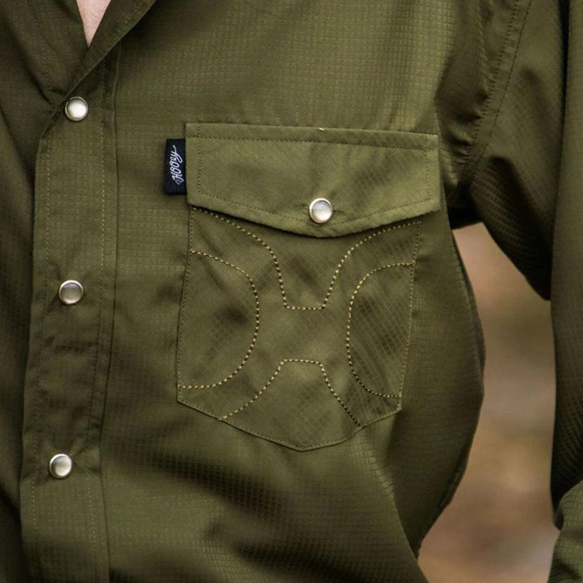 Hooey Olive Sol Western Long Sleeve