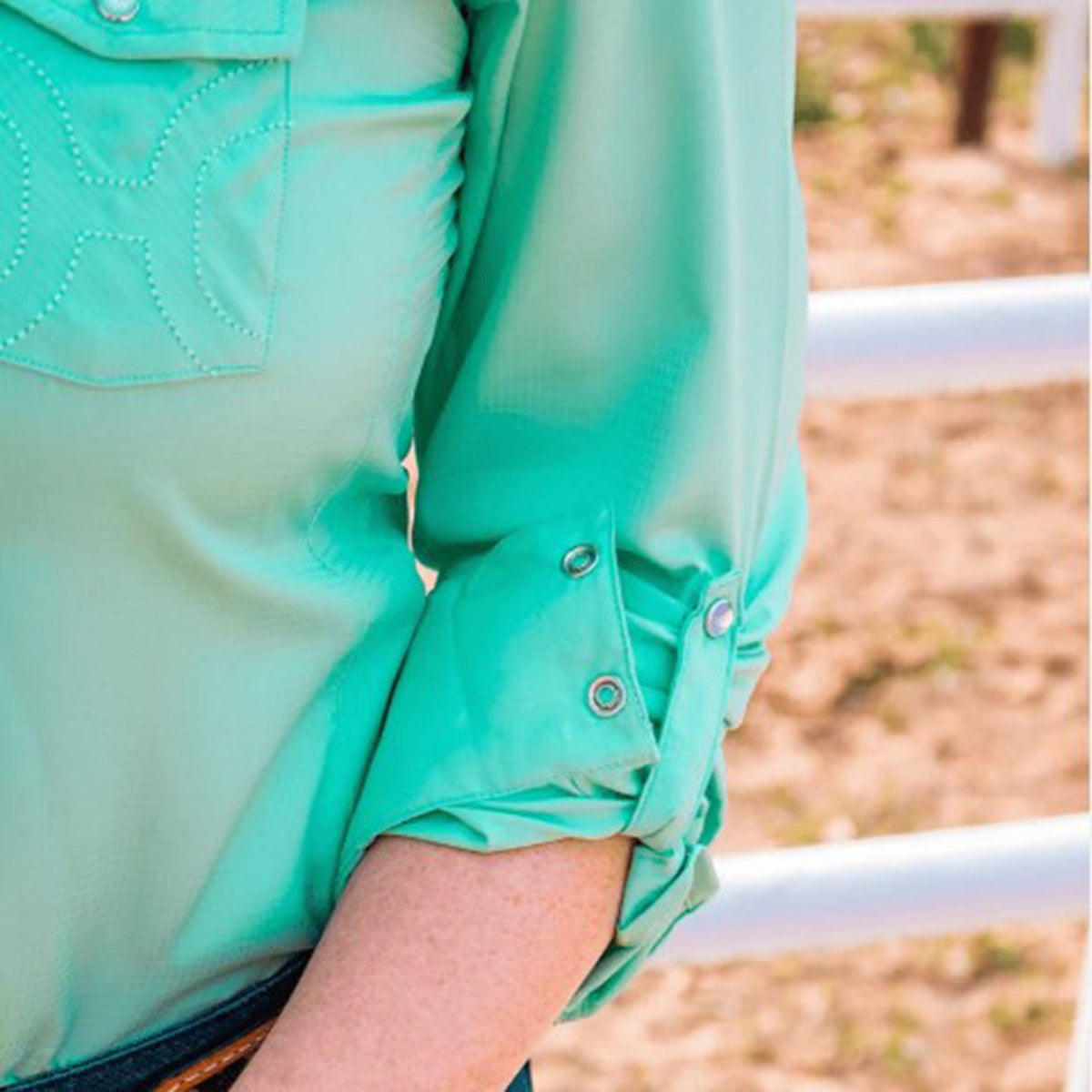 Hooey Women's Sol Sea Foam Shirt