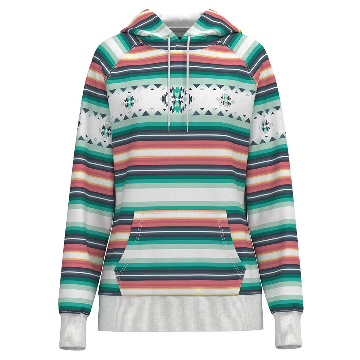  Hooey Ladies "Mesa" Serape Pattern Hoodie