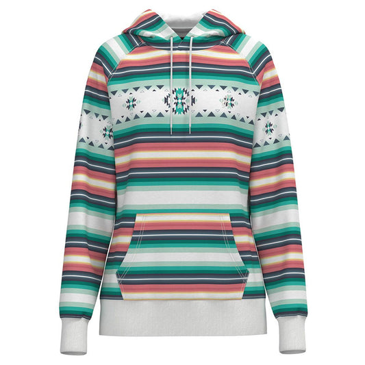  Hooey Ladies "Mesa" Serape Pattern Hoodie