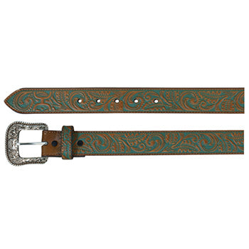  Hooey Turquoise Washed Belt