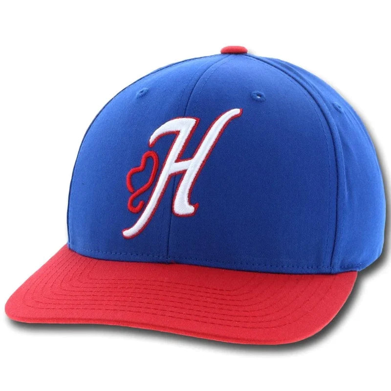  Hooey Jack Blue/Red Cap-3DRed/White Hooey H Patch