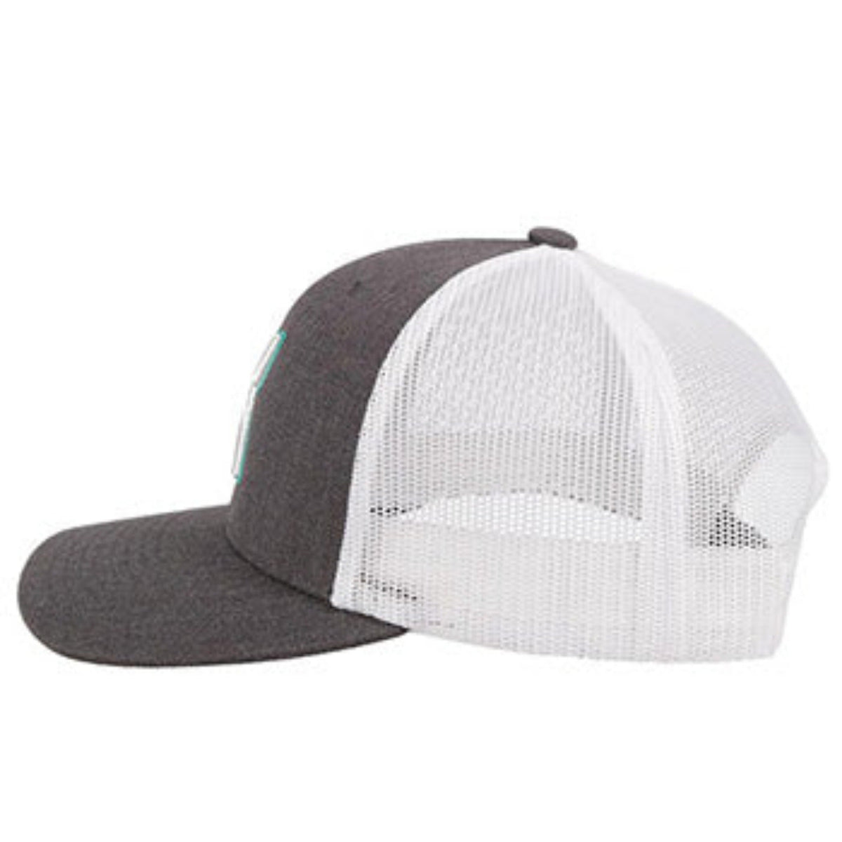 Hooey Mid Profile Charcoal/White/Teal Cap-Hooey Up Logo