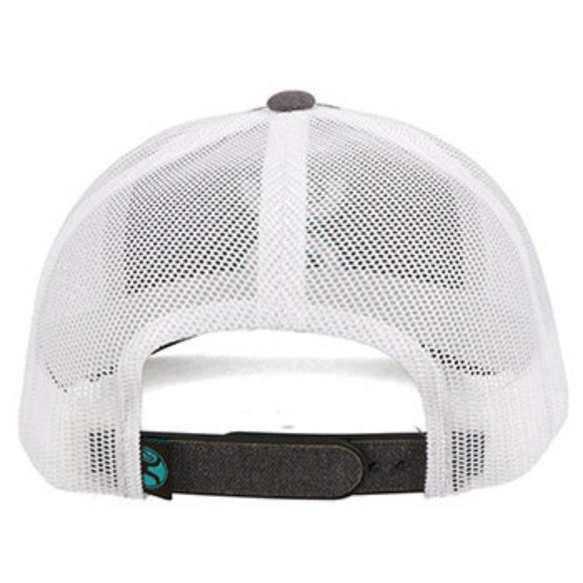  Hooey Mid Profile Charcoal/White/Teal Cap-Hooey Up Logo
