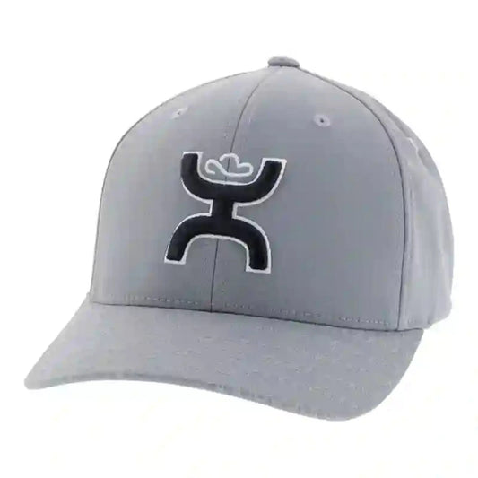  Hooey YOUTH Flexfit Grey Cap-Black Hooey Up Patch