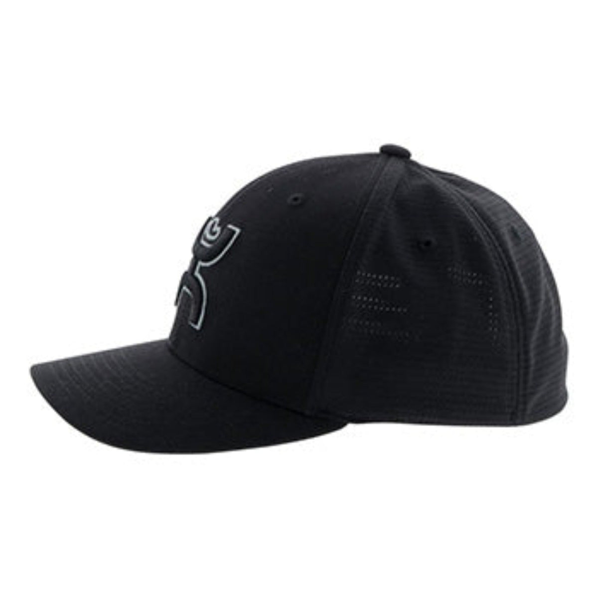  Hooey Blk High-Profile Cap With Embroidered Logo