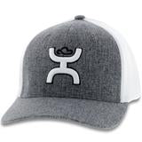  Hooey Mid-Profile Grey And White Cap With Hooey Logo