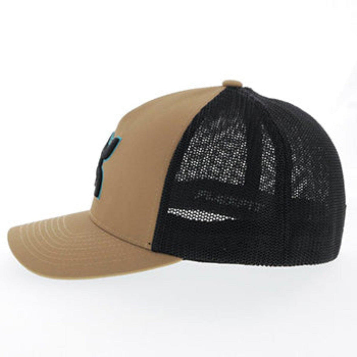  Hooey Mid Profile Tan/Black Cap-Black/Turq Hooey Up Logo