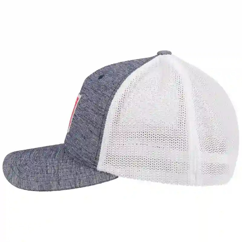  Hooey Mid Profile Heather Blue/White Cap-Hooey Doc Patch