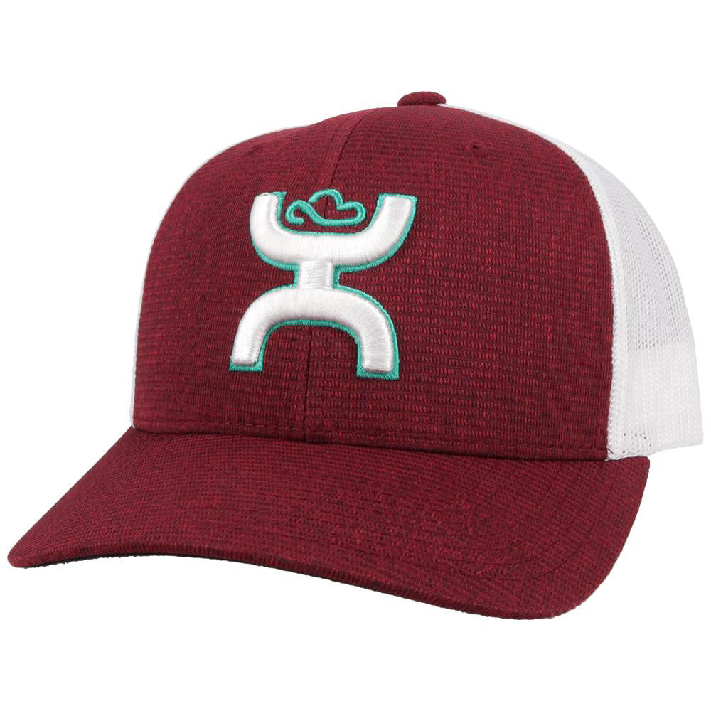  Hooey Mid Profile Maroon/White Cap-Hooey Up Logo