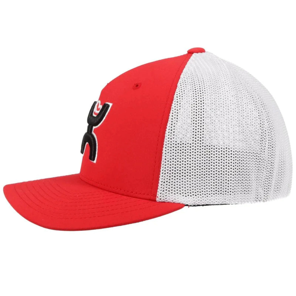 Hooey Mid Profile Red/White Cap-Hooey Up Black Logo