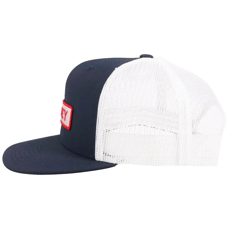  Hooey YOUTH Lockup Navy/White Cap-Red/White Hooey Patch