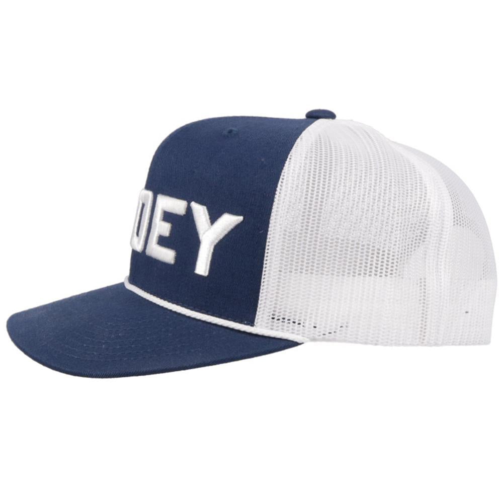  Hooey Navy And White Pistol Cap