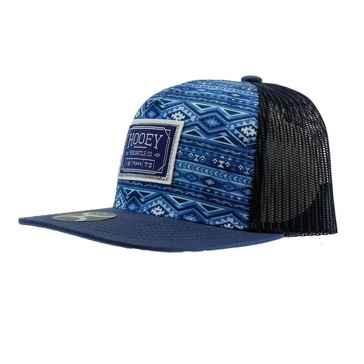  Hooey Aztec Pattern Blue Front & Black Mesh Back Cap