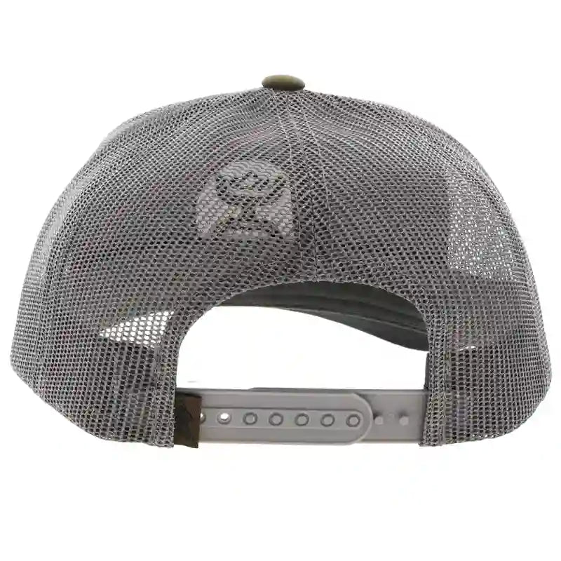  Hooey Mid Profile Olive/Grey Cap-Hooey O Logo
