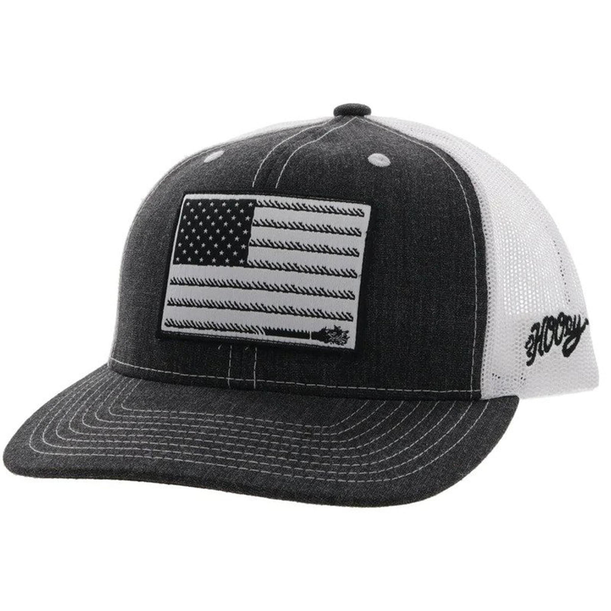  Hooey "Liberty Roper" Charcoal & White Cap