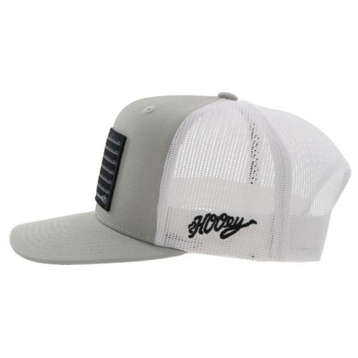  Hooey "Liberty Roper" Grey & White Trucker Cap