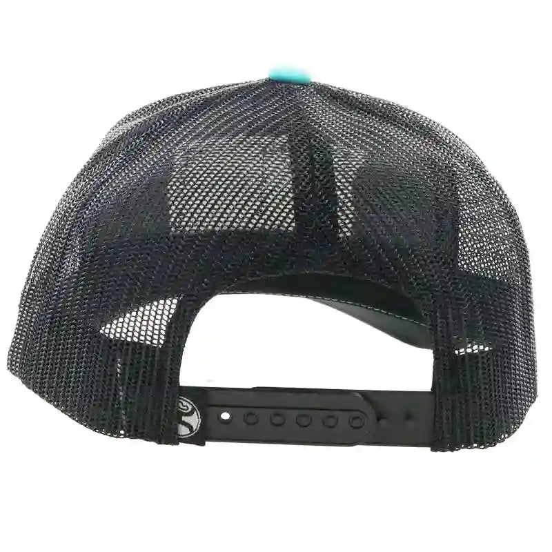  Hooey Mid Profile Turq/Black Cap-Liberty Roper Patch