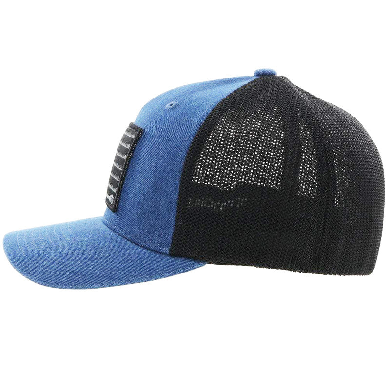  Hooey Mid Profile Denim/Black Cap-Hooey Liberty Patch