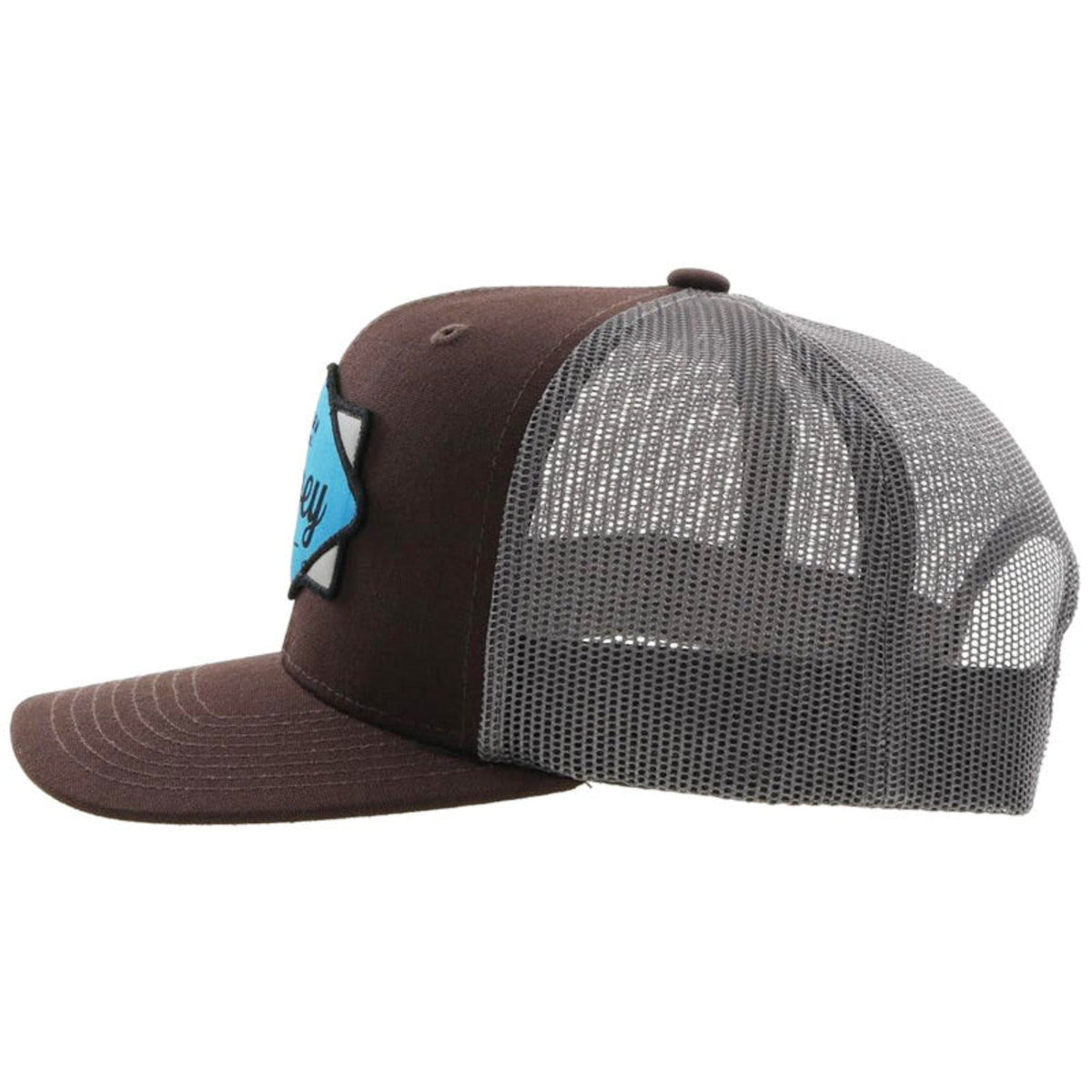  Hooey Mid Profile Brown/Grey Cap-Blue Hooey Patch