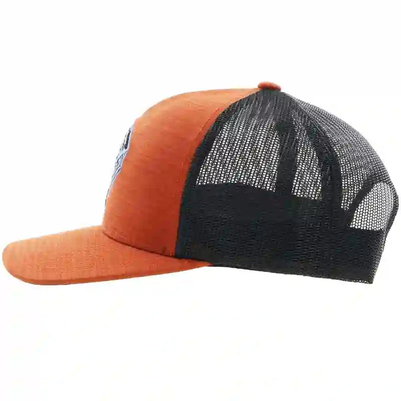  Hooey Mid Profile Orange/Black Cap-Headdress Patch