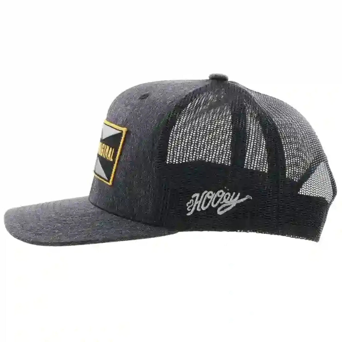  Hooey High Profile Heather Black Cap-Western Original Logo