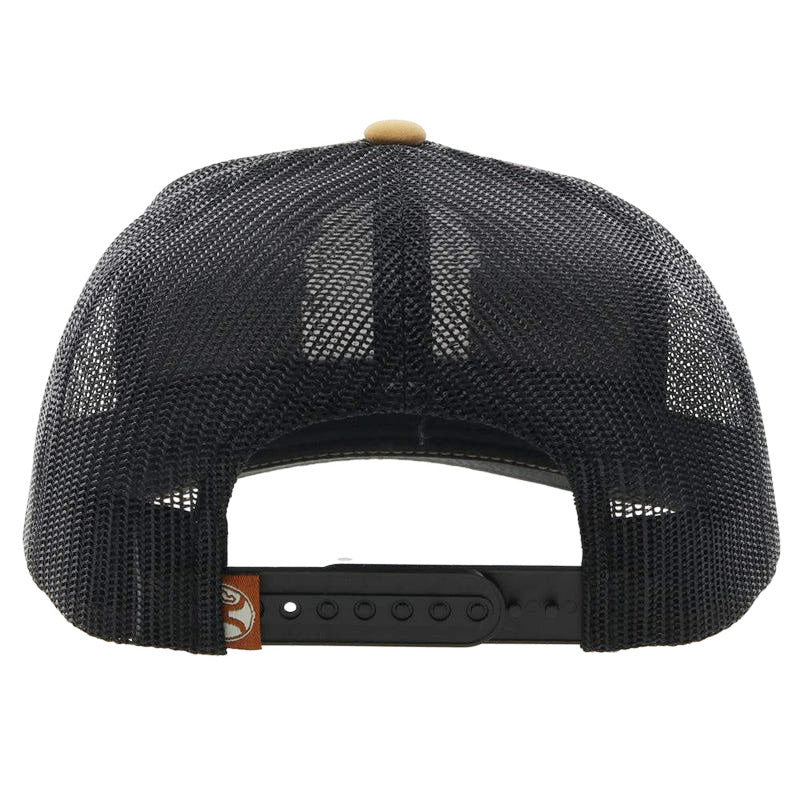  Hooey High Profile Work Tan/Black Cap-Cheyenne Patch