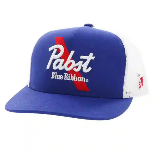  Hooey High Profile Royal/White Cap-Pabst Beer Embroidery