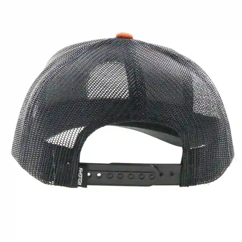  Hooey Mid Profile Orange/Black Cap-White Roughy Logo