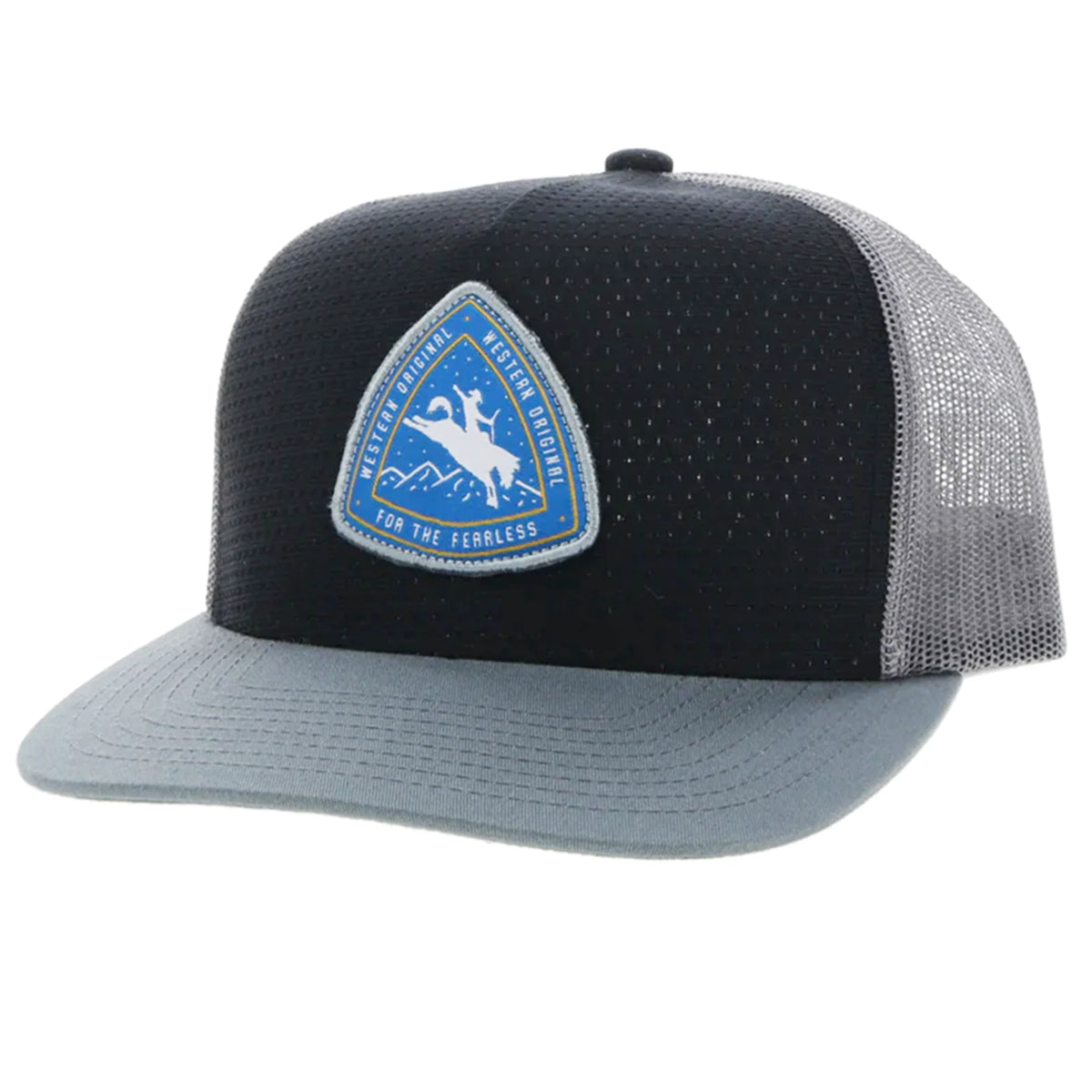  Hooey YOUTH Black/Grey Cap- Summit Roughy For The Fearless Patch