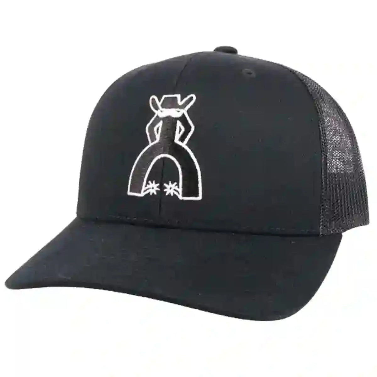  Hooey Black Cap-White/Black Punchy Patch