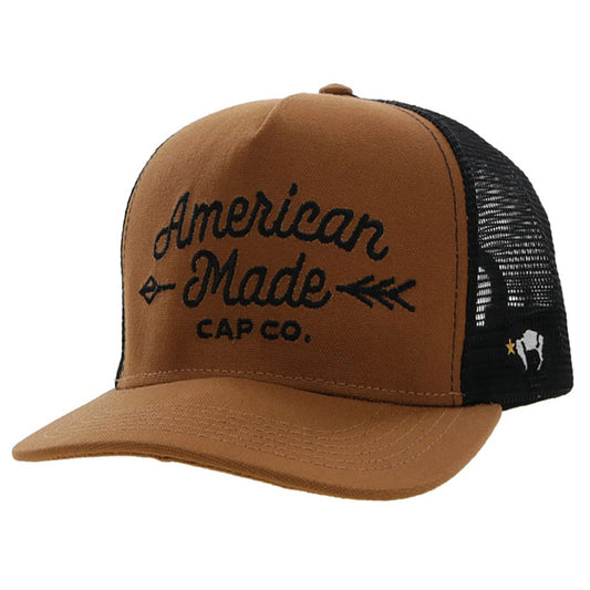  Hooey Tan & Black American Made Cap