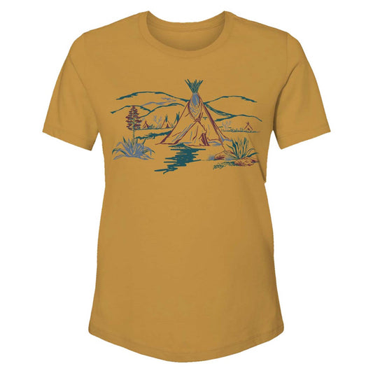  Hooey Women's Mustard Comanche Tee