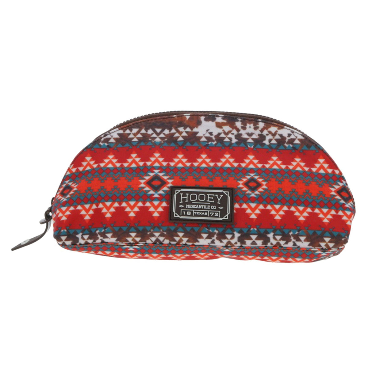  Hooey Cowprint/Red/Orange Makeup Bag
