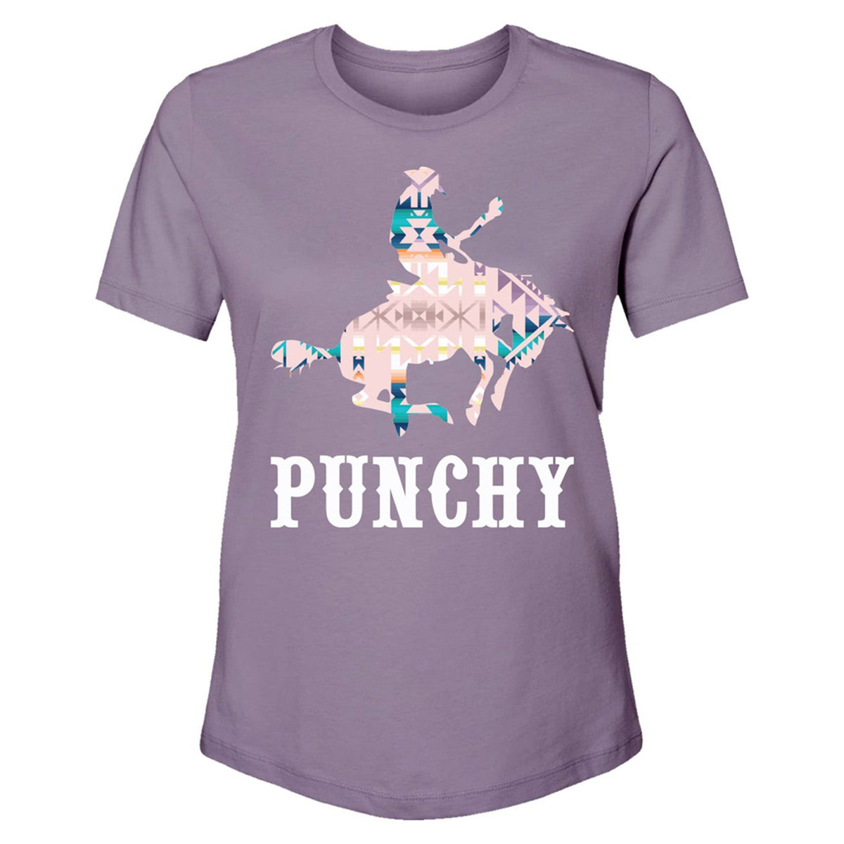  Hooey "Bronc" Purple With Aztec T-shirt