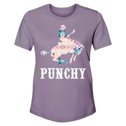  Hooey "Bronc" Purple With Aztec T-shirt