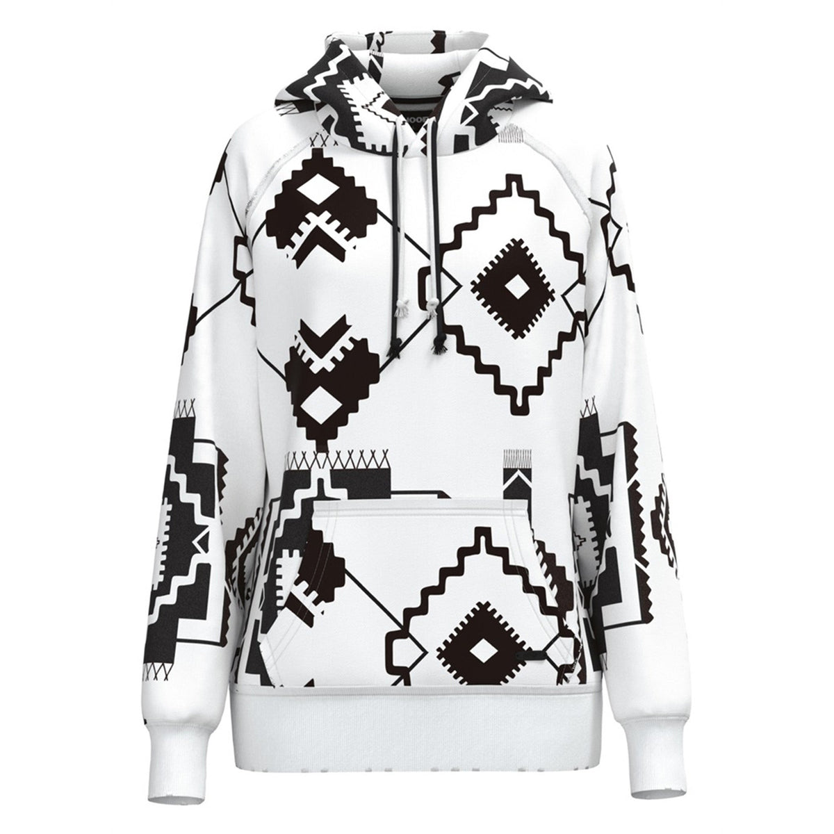  Hooey Women's Chaparral White & Black Aztec Hoodie