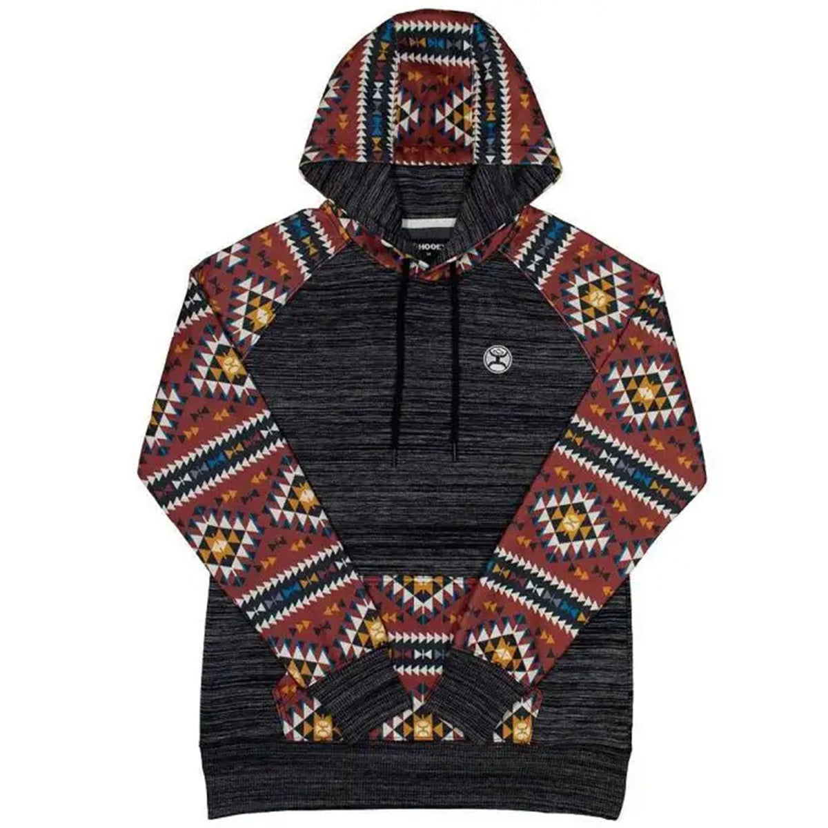  Hooey Men's Summit Charcoal Red Hoodie
