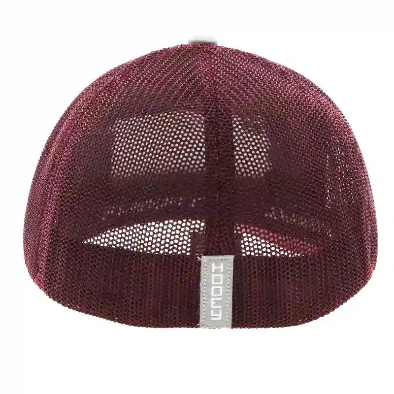 Hooey YOUTH Maroon/Grey Cap-Cactus Rope Patch