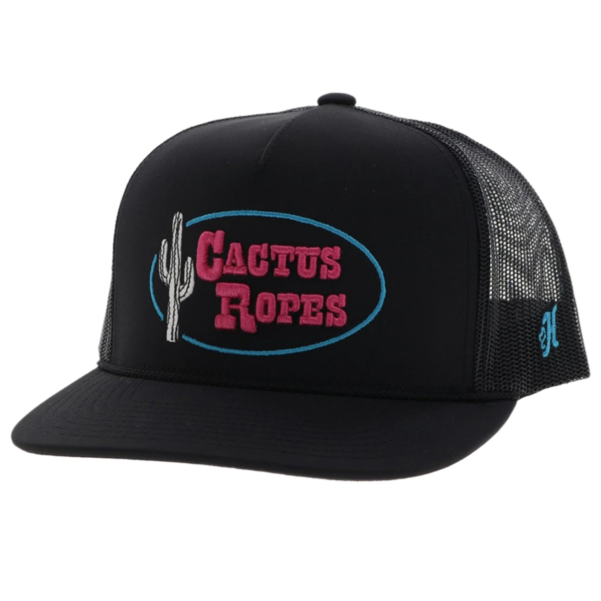  Hooey Black & Pink Cactus Rope Cap