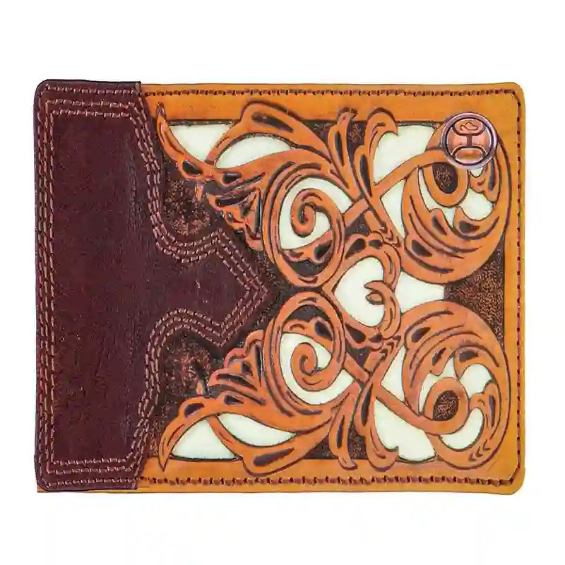  Hooey Ivory Inlay Bifold Wallet