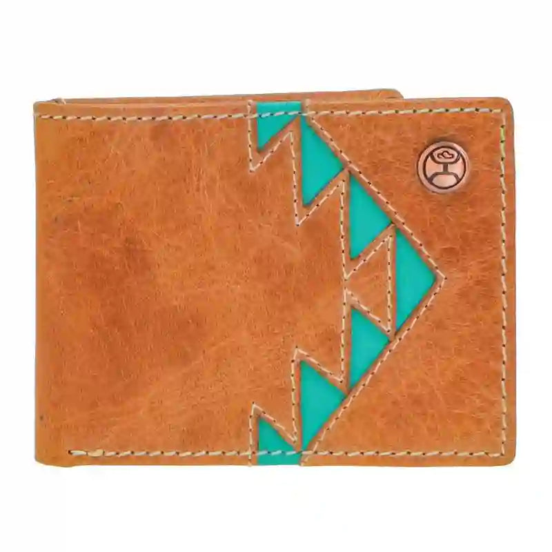  Hooey Aztec Turquoise Inlay BiFold Wallet