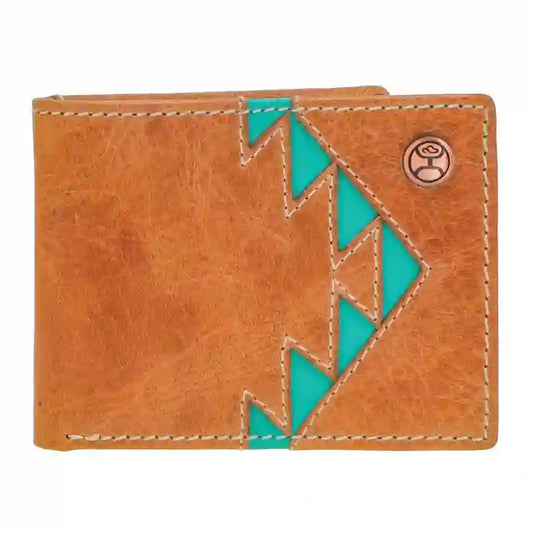  Hooey Aztec Turquoise Inlay BiFold Wallet