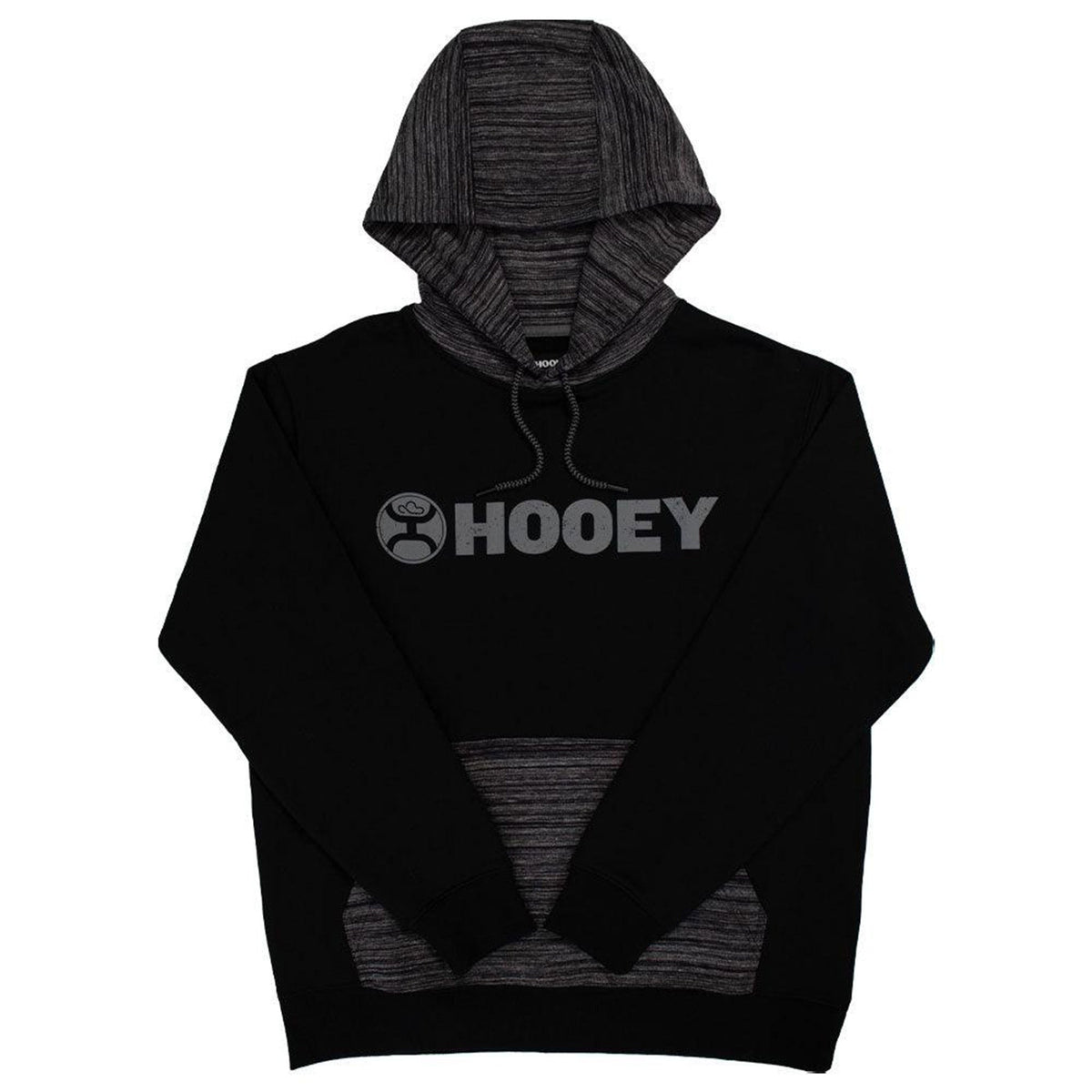 HOOey "Lock-Up" Black Hoodie With Grey Logo